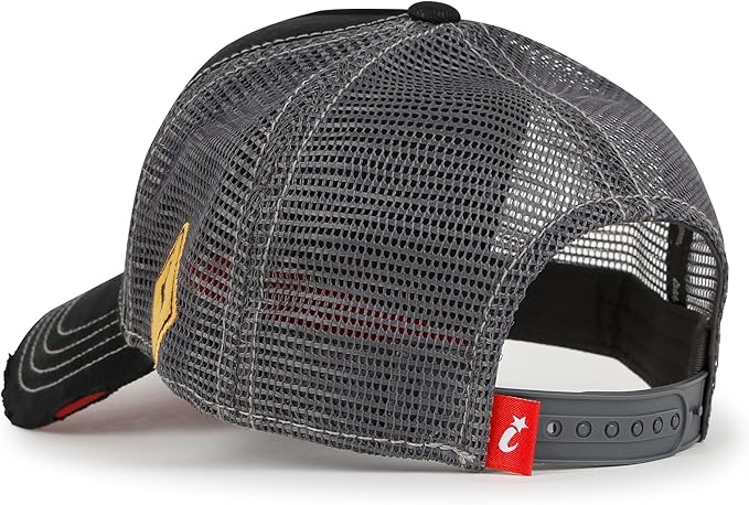 ililily Premium Road Trip Vintage Distressed Snapback Trucker Hat Baseball Cap