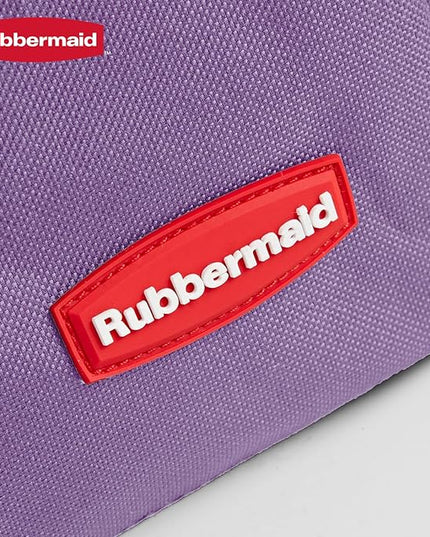 Rubbermaid Car Organizer, Collapsible Trunk Organizer, Multi-Compartment Car Storage Organization for Car Accessories, 2 Compartments With Cover, 21.65"*14.17"*12.2" - Purple