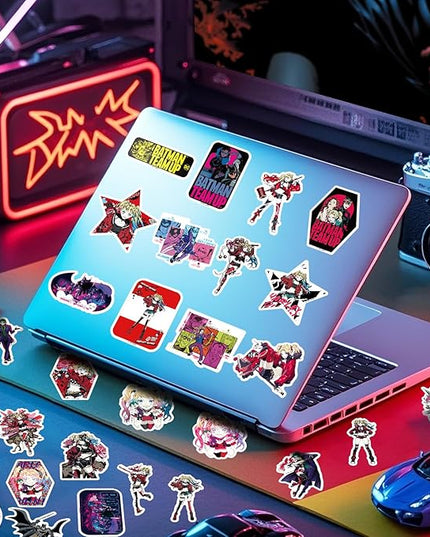 50PCS Cool Comic Style Superhero Stickers Pack – Waterproof Vinyl Decals for Laptop, Water Bottle, Phone, Skateboard, Car, Scrapbook, Aesthetic Anime-Inspired Art Stickers for Kids & Adults