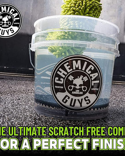 Chemical Guys 8-Piece Arsenal Builder Car Wash Kit - Includes Bucket, Dirt Trap, Lid, Wash Mitt, Air Fresheners & (3) 16 oz Car Care Chemicals, Complete Cleaning Kit for Trucks, SUVs & More