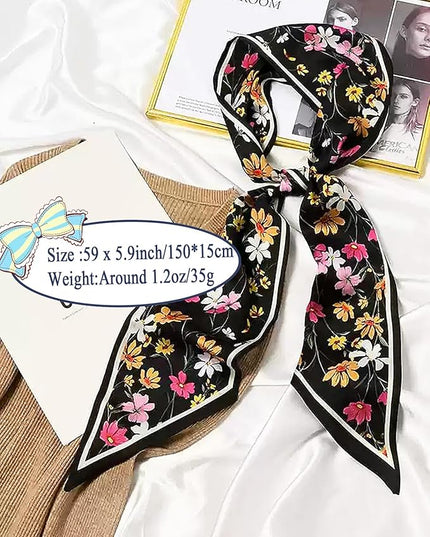 Purse Scarf For Handbags Head Scarves For Women's Hair Bags Scarfs Long Skinny Scarves Fashion Silky