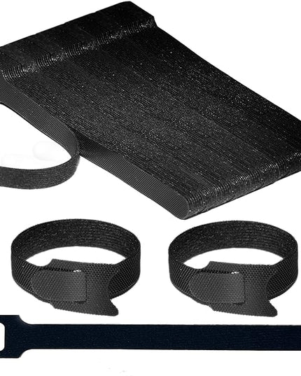 130 PCS 6 Inch Reusable Cable Ties Adjustable Cord Straps, Hook & Loop Wire Organizer for Home, Office & Electronics Cable Management