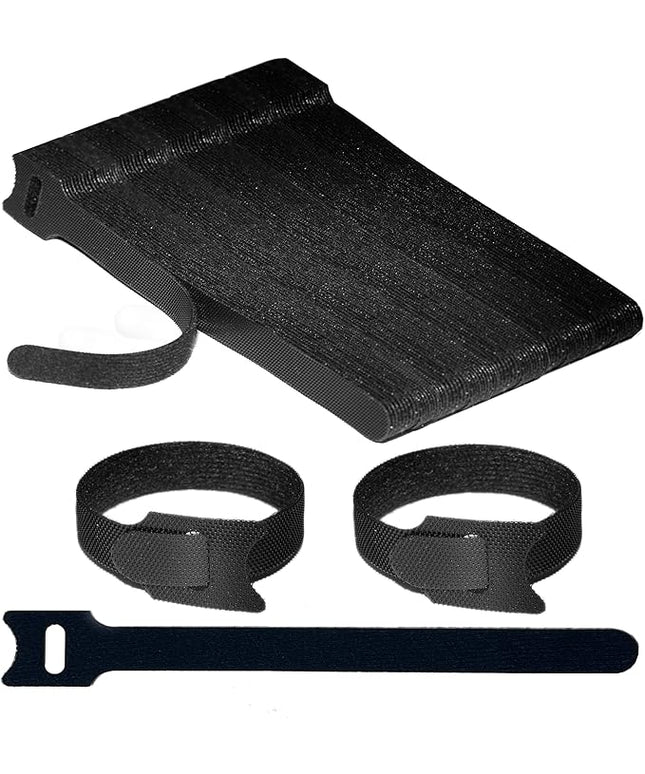 130 PCS 6 Inch Reusable Cable Ties Adjustable Cord Straps, Hook & Loop Wire Organizer for Home, Office & Electronics Cable Management