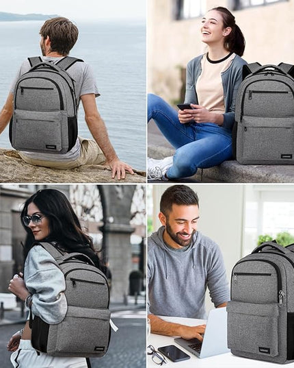 School Backpack for Teen Boys & College Students - 17.3 Inch Padded Laptop Compartment Bookbag | Water Resistant Anti-Theft High School College Computer Backpack