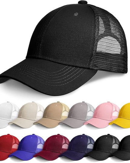 Coume Mesh Trucker Hats Bulk Sublimation Blank DIY Baseball Unisex Caps for Business Embroidery Sport Party Gift