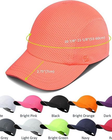 GADIEMKENSD Women's Race Day Running Cap Performance Mesh Hat - Excellent Ventilation, Lightweight, Reflective Safety