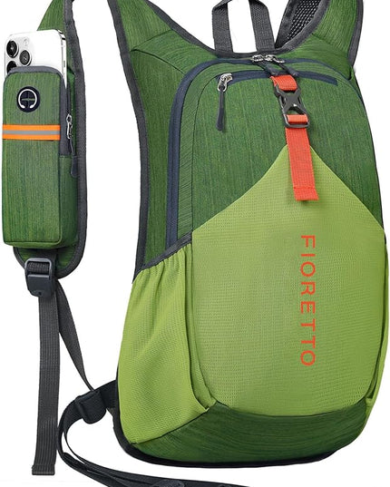 FIORETTO 20L Hiking Backpack for Women Men Mini Packable Backpack Lightweight Small Daypack for Camping Travel Outdoor, Green