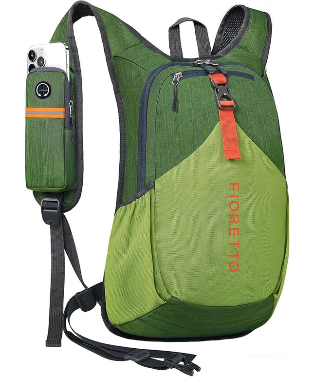 FIORETTO 20L Hiking Backpack for Women Men Mini Packable Backpack Lightweight Small Daypack for Camping Travel Outdoor, Green
