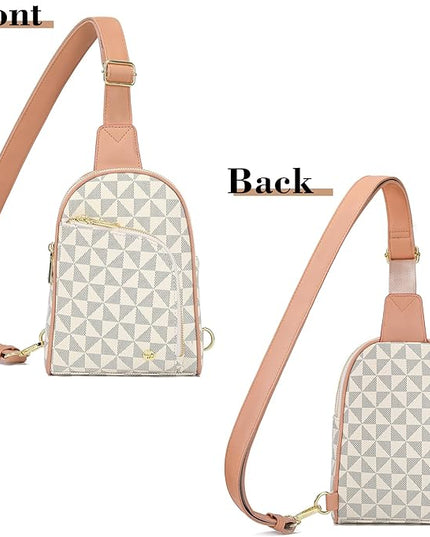 INICAT RFID Blocking Sling Bag Anti Theft Crossbody Bags Women Valentine's Day Gifts Travel Purses Vegan Leather