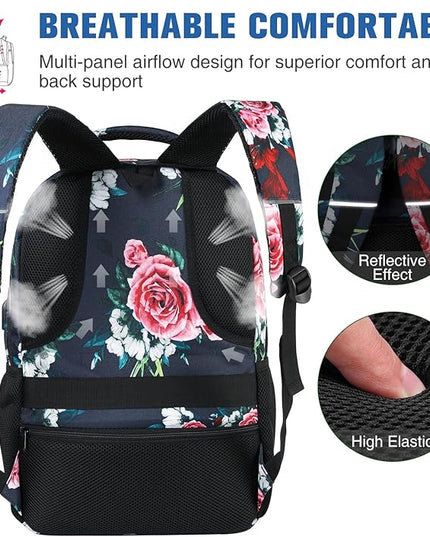 Paude Backpack for Women and Teen Girls,College Backpack Travel Laptop Bookbag for City Trip Office