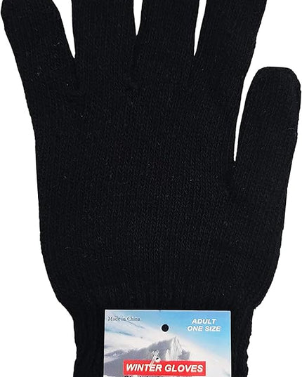Wholesale Winter Gloves Beanies, Warm Thick Thermal Bulk Case Pack Unisex Men Women