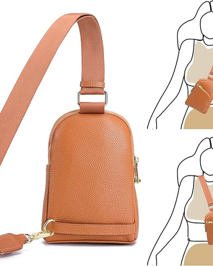 INICAT RFID Blocking Sling Bag Anti Theft Crossbody Bags Women Valentine's Day Gifts Travel Purses Vegan Leather