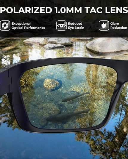 KastKing Huzzah Polarized Sport Sunglasses for Men and Women, Ideal for Driving Fishing Cycling and Running,UV Protection