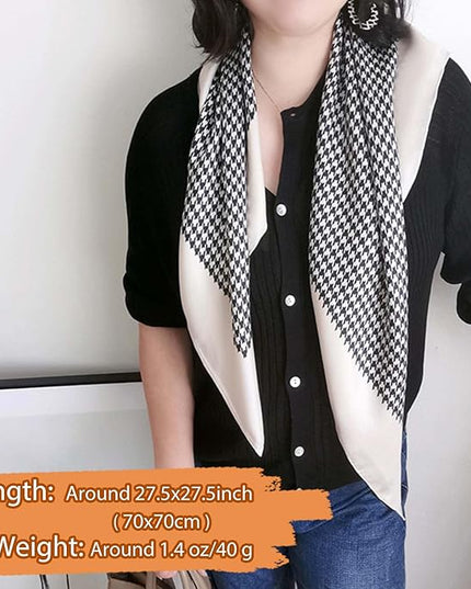 Dailyacc Hair Bandanas Scarf For Women Lightweight Fashion Neck Silk Satin Head Scarves For Sleeping Handbags Scarf