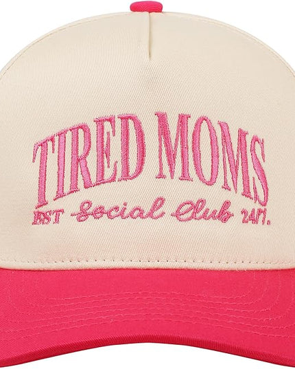 MIRMARU Two-Tone Vintage Canvas Trucker Hats for Men & Women, Adjustable Size Baseball Caps with Trendy Embroidered Design
