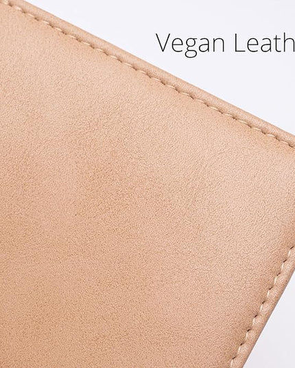 Alldaily Small RFID Wallet for Women Slim Compact Bifold Pocket Ladies Travel Mini Purse (Apricot)