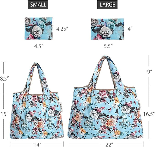 allydrew Large Foldable Tote Nylon Reusable Grocery Bags