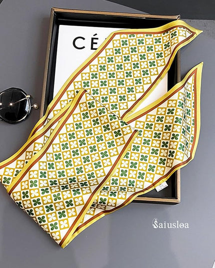 Purse Scarf For Handbags Head Scarves For Women's Hair Bags Scarfs Long Skinny Scarves Fashion Silky
