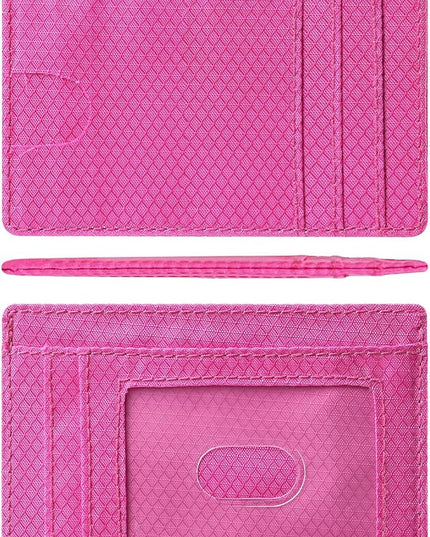 Artpaxy Slim Wallet for Men & Women, Minimalist Front Pocket Card Holder for Travel, RFID Blocking, Water Resistant Nylon Wallet for ID & Cash & Credit Card