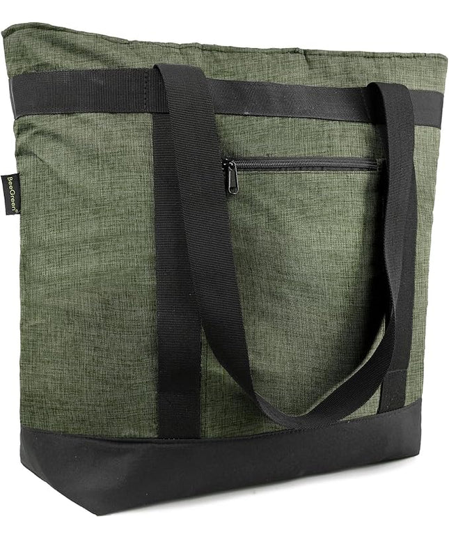 BeeGreen Cooler Bag Soft Leakproof Insulated Tote with Zipper for Beach Travel Grocery