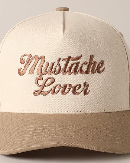 MIRMARU Two-Tone Vintage Canvas Trucker Hats for Men & Women, Adjustable Size Baseball Caps with Trendy Embroidered Design