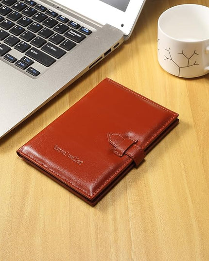 Passport Holder for Travel Essentials, Passport Wallet Cover Card holder Case for Travel Must Haves Accessories, Passport Book Holders for Women and Men, Dark Brown