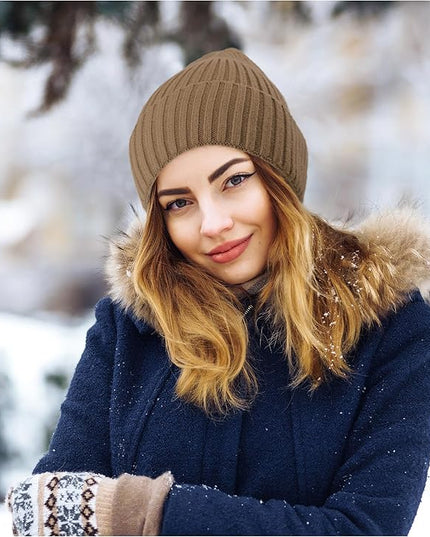 HiRui Knit Beanie for Men Women Kids, Winter Hats Warm Classic Daily Skull Caps