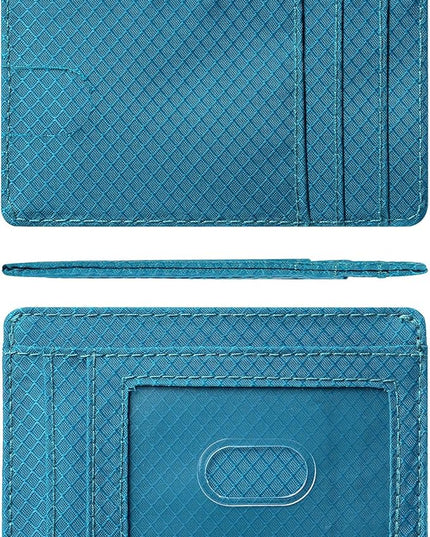 Artpaxy Slim Wallet for Men & Women, Minimalist Front Pocket Card Holder for Travel, RFID Blocking, Water Resistant Nylon Wallet for ID & Cash & Credit Card