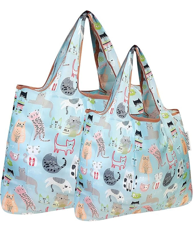allydrew Large Foldable Tote Nylon Reusable Grocery Bags