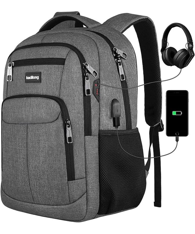 School Backpacks for Men Teen Boys,Laptop Backpack College Bookbag Computer Bag for Work Business Middle High School with USB Port Fits 15.6 Inch Laptop