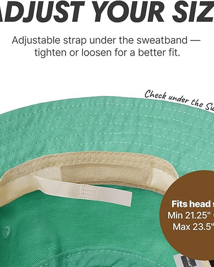 Hot Summer Bucket Hat - Trendy Cotton Sun Hat for Beach, Golf, Fishing - Fun Outdoor Vacation Boonie for Men and Women
