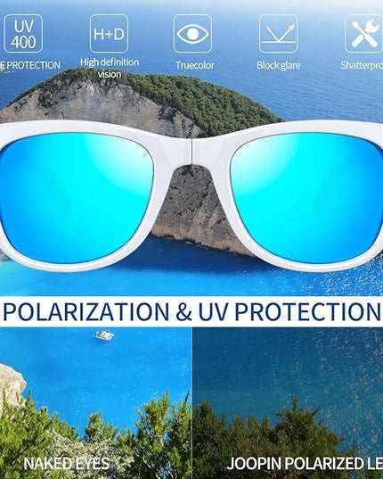 Joopin Square Sunglasses Polarized UV Protection Trendy Designer Sun Glasses Men Women