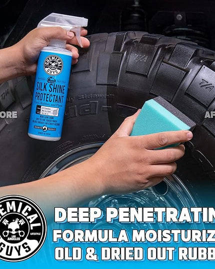 Chemical Guys TVD_109_1602 Silk Shine Spray-able Dry-to-The-Touch Dressing and Protectant for Tires, Trim, Vinyl, Plastic and More, Safe for Cars, Trucks, Motorcycles, RVs & More, 16 fl oz (2 Pack)