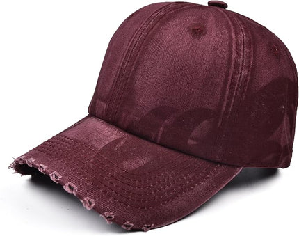 Vintage Baseball Cap, Washed Cotton Trucker Hat for Men & Women, Adjustable Size for Universal Activities