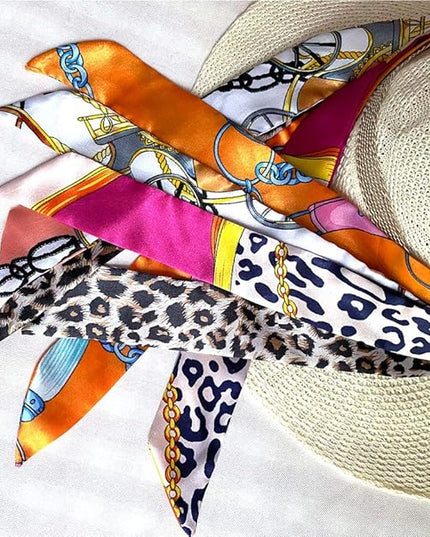 kcctoo 2/6/10Pack Scarf Bags for Women Handbag Scarfs Band Hair Neck Scarves Fashion Gifts