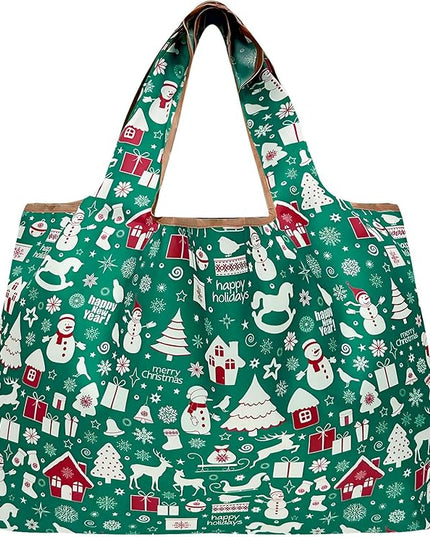 allydrew Large Foldable Tote Nylon Reusable Grocery Bags