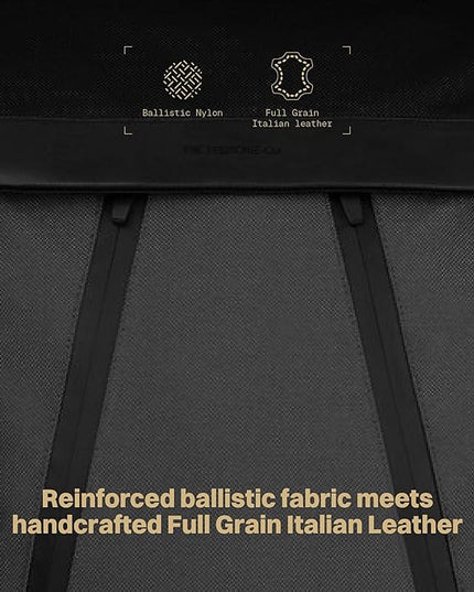 The Frenchie Co. - Super Light Ballistic Speed Backpack - Expandable Lightweight Carry-On - Anti-theft Magnetic Closure for Rapid Access - Self-adjusting Straps and Water-resistant Ballistic Nylon