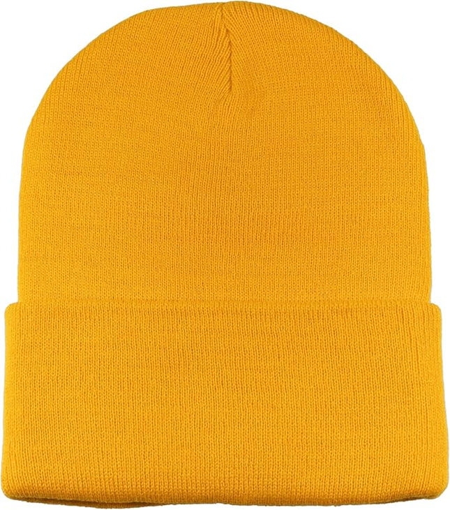Gelante Unisex Beanie Cap Knitted Warm Solid Color and Multi-Color Multi-Packs