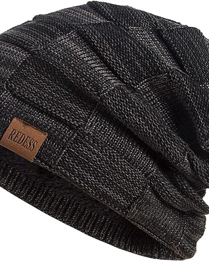 REDESS Beanie Hat for Men and Women Winter Warm Hats Knit Slouchy Thick Skull Cap