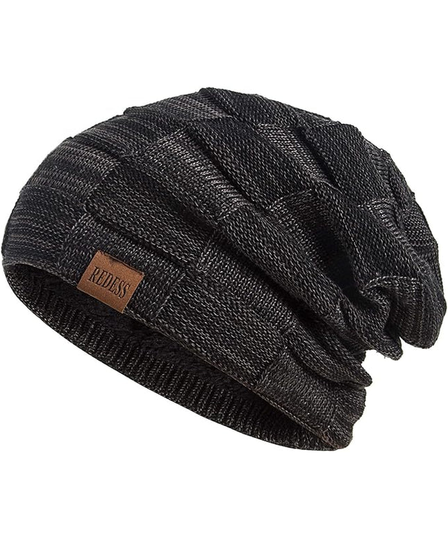 REDESS Beanie Hat for Men and Women Winter Warm Hats Knit Slouchy Thick Skull Cap