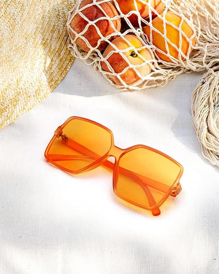 Dollger Oversized Square Sunglasses for Women Big Large Wide Fashion Shades for Men UV Protection Unisex