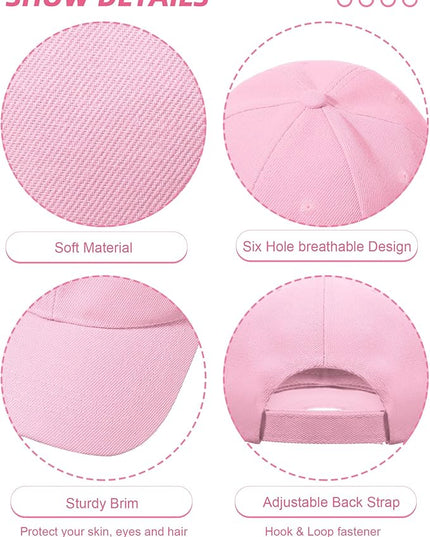Handepo 24 Pcs Blank Baseball Cap Adjustable Back Strap Plain Blank Camouflage Hat Unisex Baseball Cap for Trucker Men Women