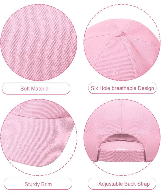 Handepo 24 Pcs Blank Baseball Cap Adjustable Back Strap Plain Blank Camouflage Hat Unisex Baseball Cap for Trucker Men Women