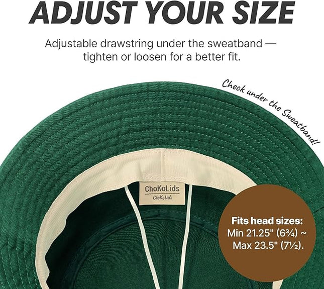 Hot Summer Bucket Hat - Trendy Cotton Sun Hat for Beach, Golf, Fishing - Fun Outdoor Vacation Boonie for Men and Women