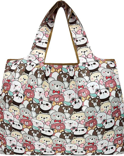 allydrew Large Foldable Tote Nylon Reusable Grocery Bags