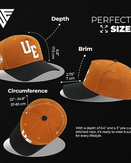 Urban Effort Vintage Trucker hat - for Men Women Baseball Hat - Trendy Sports Snapback Closure for Your Style & Outdoors