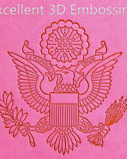 Passport Holder Cover Wallet RFID Blocking Leather Card Case Travel Accessories for Women Men (Pink)