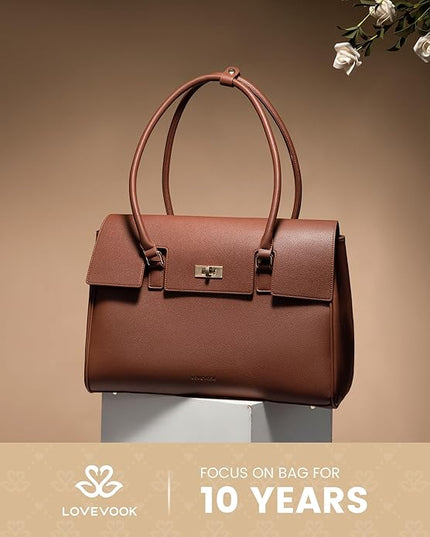 LOVEVOOK Laptop Bag for Women Work Tote Messenger Bag Waterproof Business Office Professional Handbag Shoulder Bag