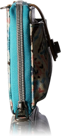 Sakroots Artist Circle Smartphone Crossbody in Coated Canvas, Detachable Wristlet Strap