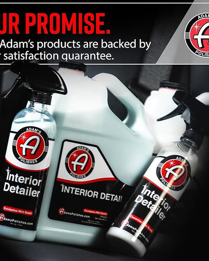 Adam's Polishes Interior Detailer (16oz) - Total Car Interior Cleaner, Protectant & Dressing | All Purpose Cleaner & Leather Conditioner | Vinyl, Dashboard, Screen, Seat Cleaner & More